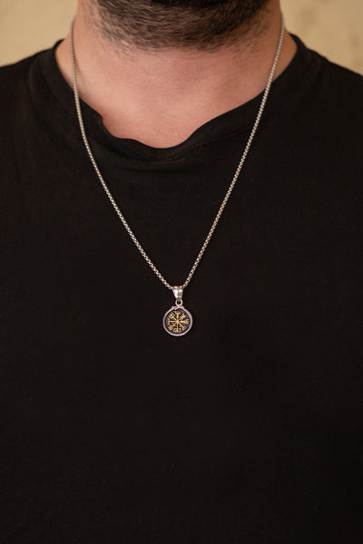 Compass Çelik Kolye