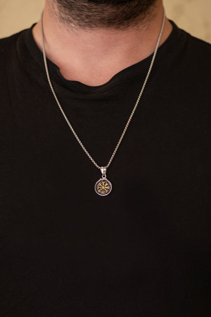 Compass Çelik Kolye