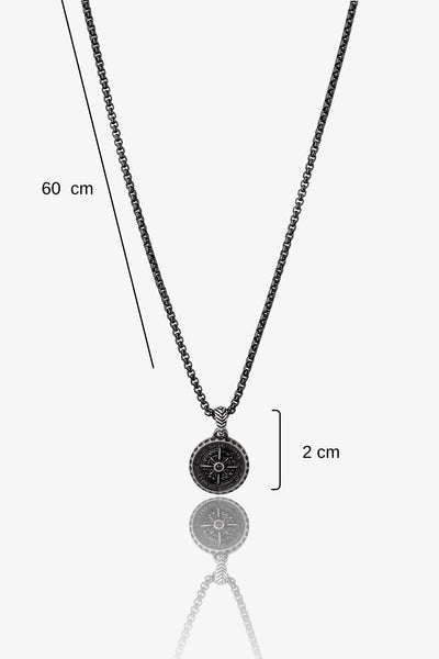 Compass Çelik Kolye
