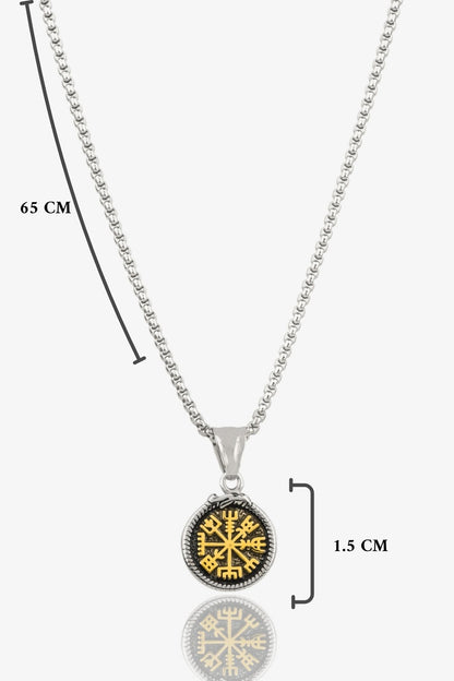 Compass Çelik Kolye