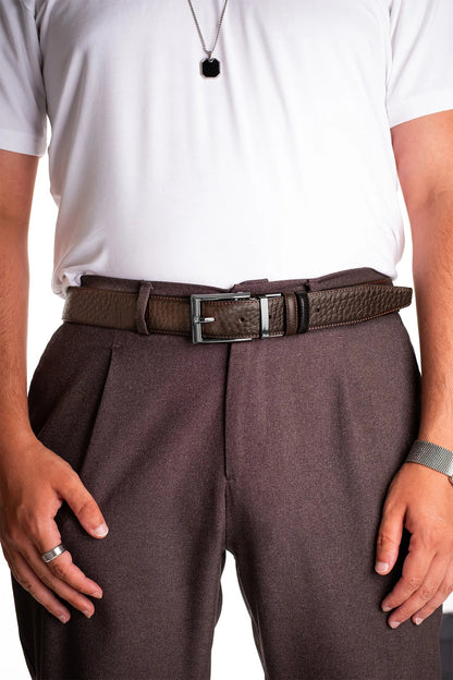 Daniel Hakiki Deri Çift Taraflı Kemer 3.5cm