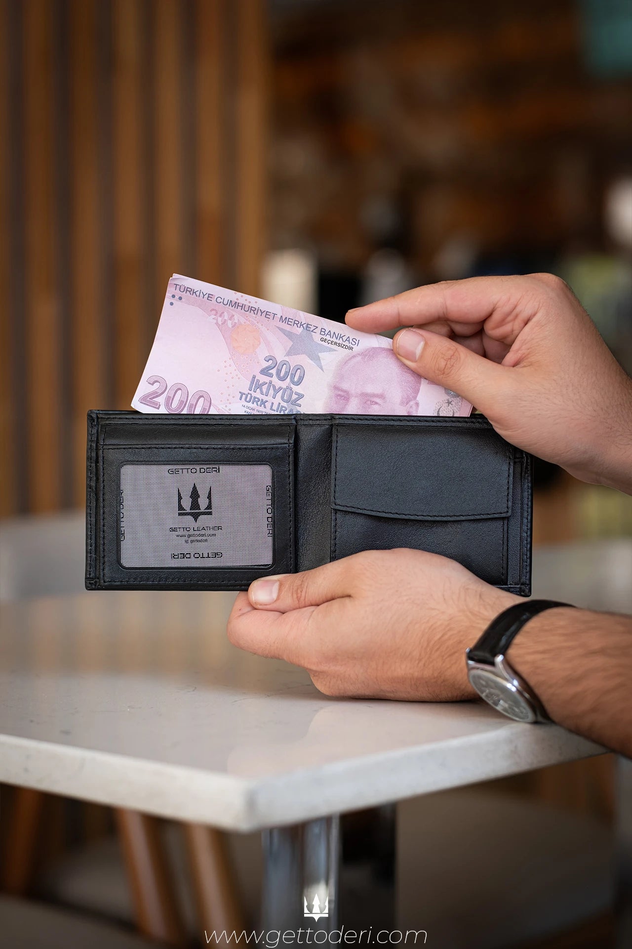 Cio Hakiki Deri Cüzdan