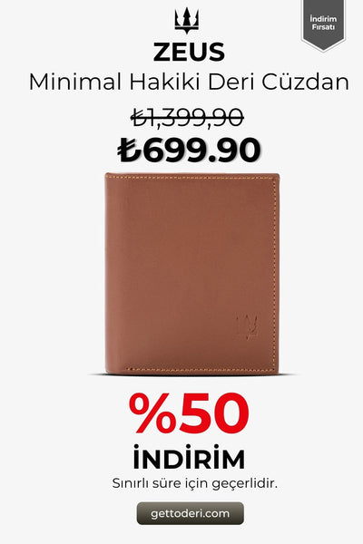 Zeus Minimal Hakiki Deri Cüzdan