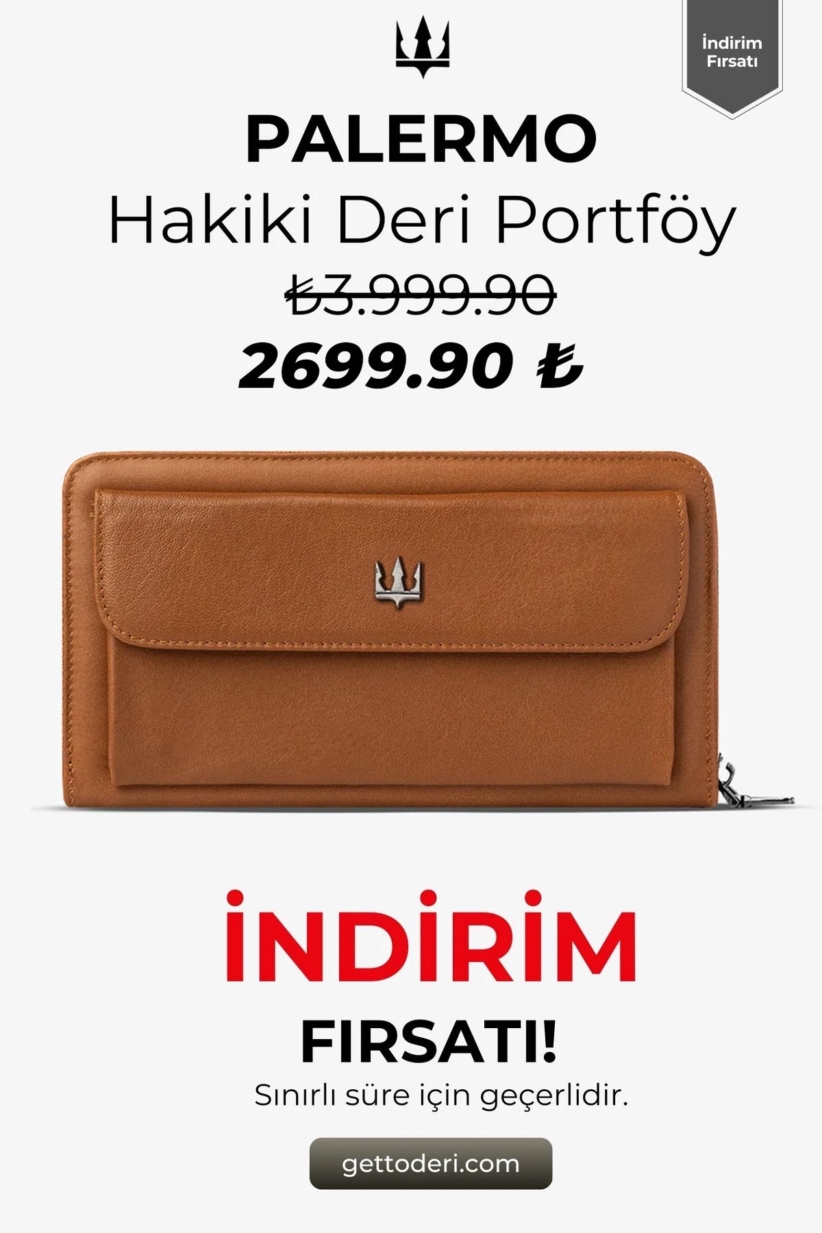 Palermo Hakiki Deri Portföy Cüzdan