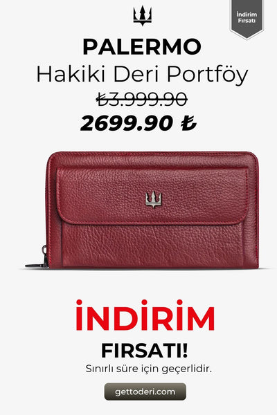 Palermo Hakiki Deri Portföy Cüzdan