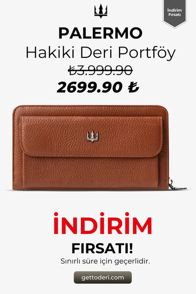 Palermo Hakiki Deri Portföy Cüzdan