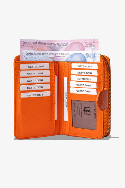 Amor Hakiki Deri Kadın Cüzdan
