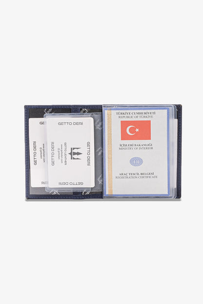 Araba Ruhsatlığı ve Anahtarlık Hakiki Deri Set