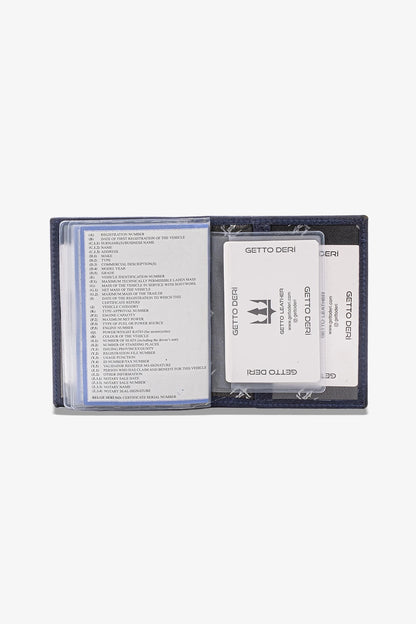 Araba Ruhsatlığı ve Anahtarlık Hakiki Deri Set