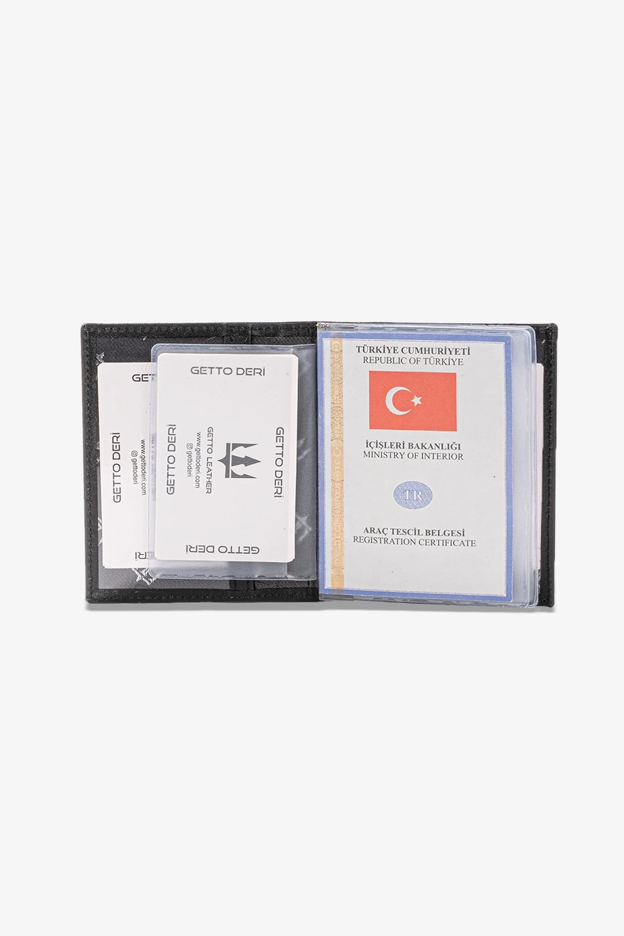 Araba Ruhsatlığı ve Anahtarlık Hakiki Deri Set