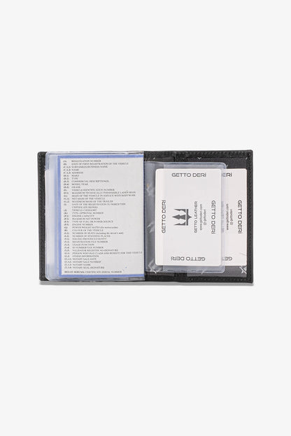 Araba Ruhsatlığı ve Anahtarlık Hakiki Deri Set