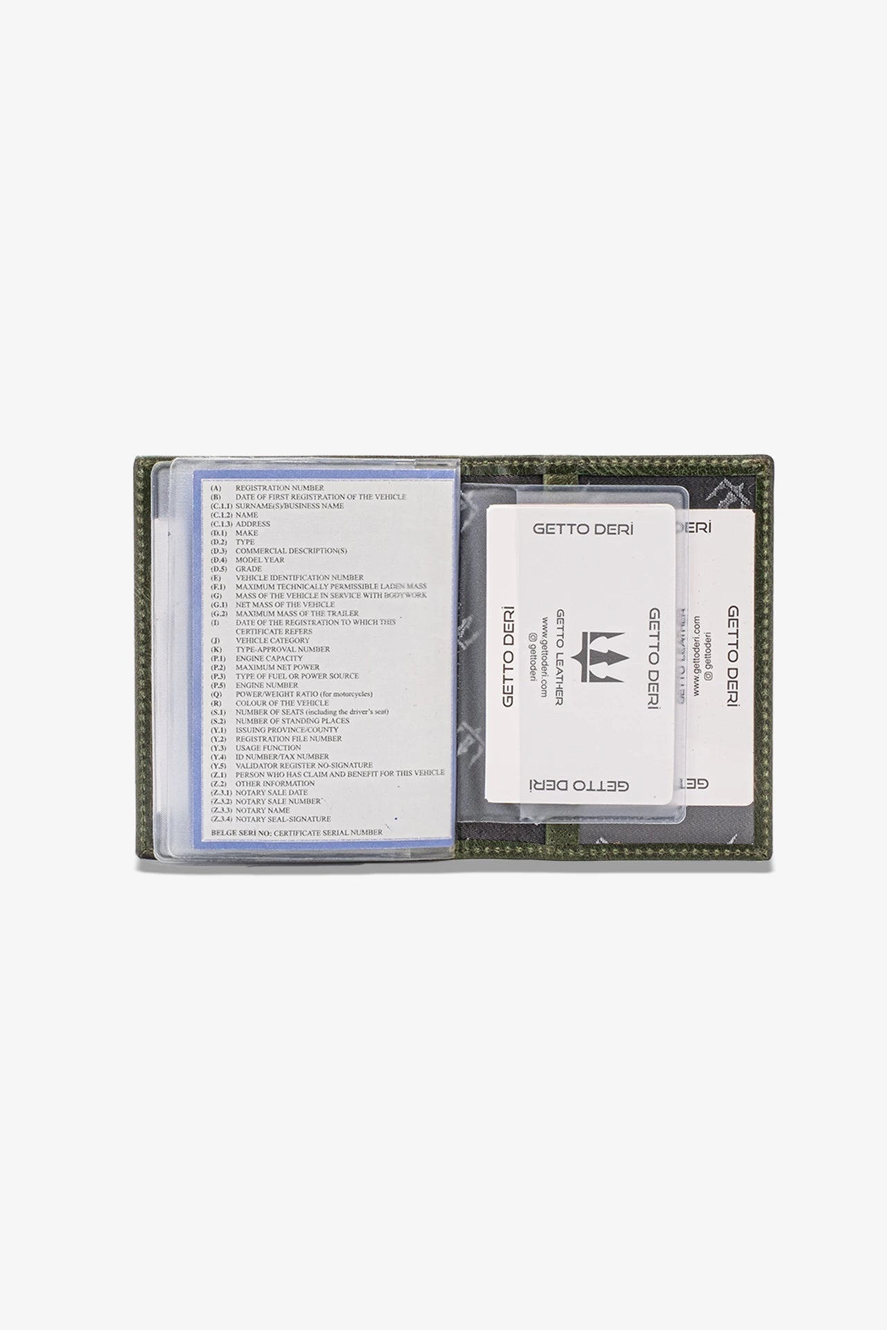 Araba Ruhsatlığı ve Anahtarlık Hakiki Deri Set