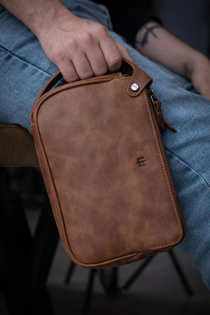 Aubery Hakiki Deri El Çantası