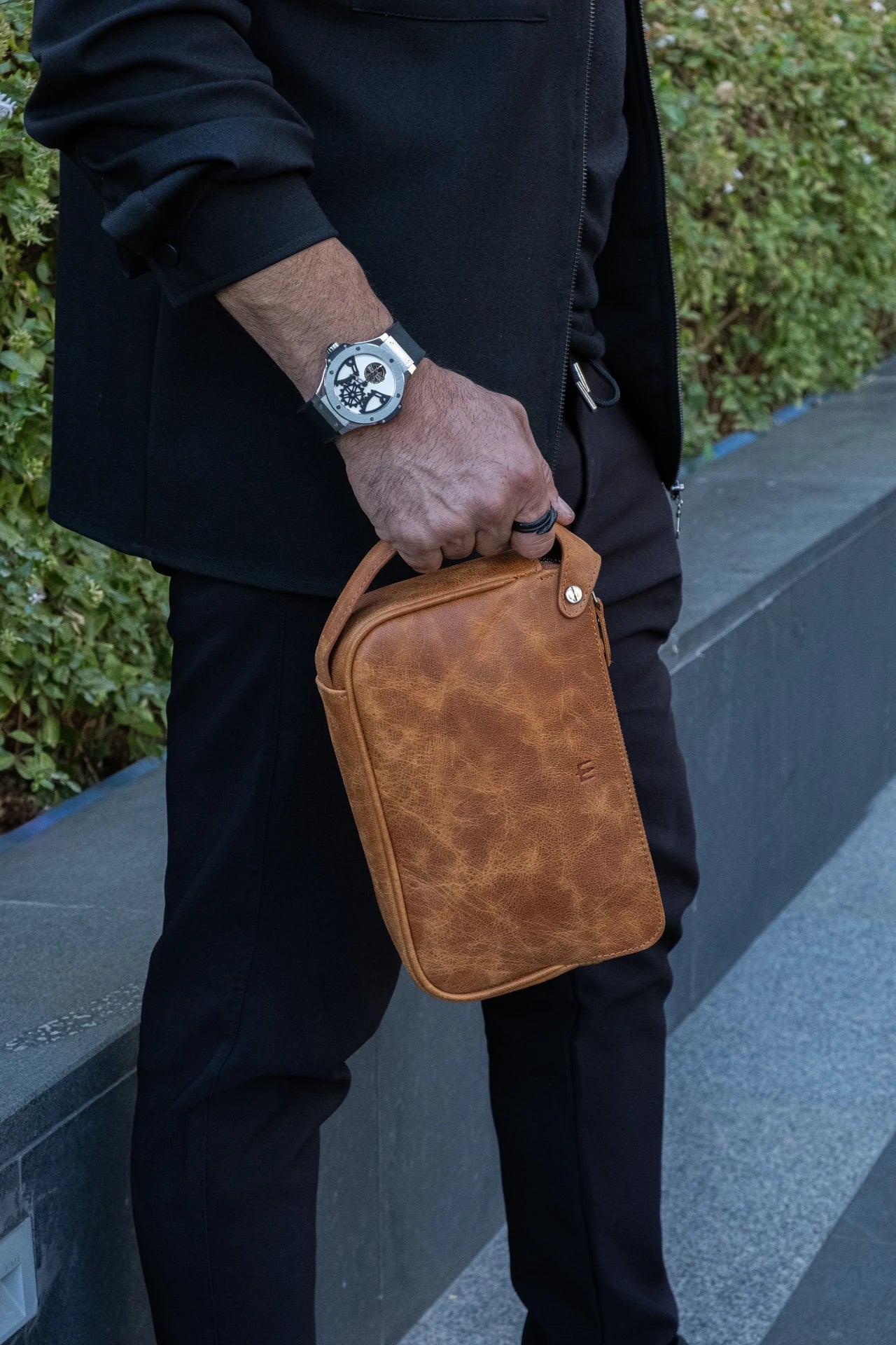 Aubery Hakiki Deri El Çantası