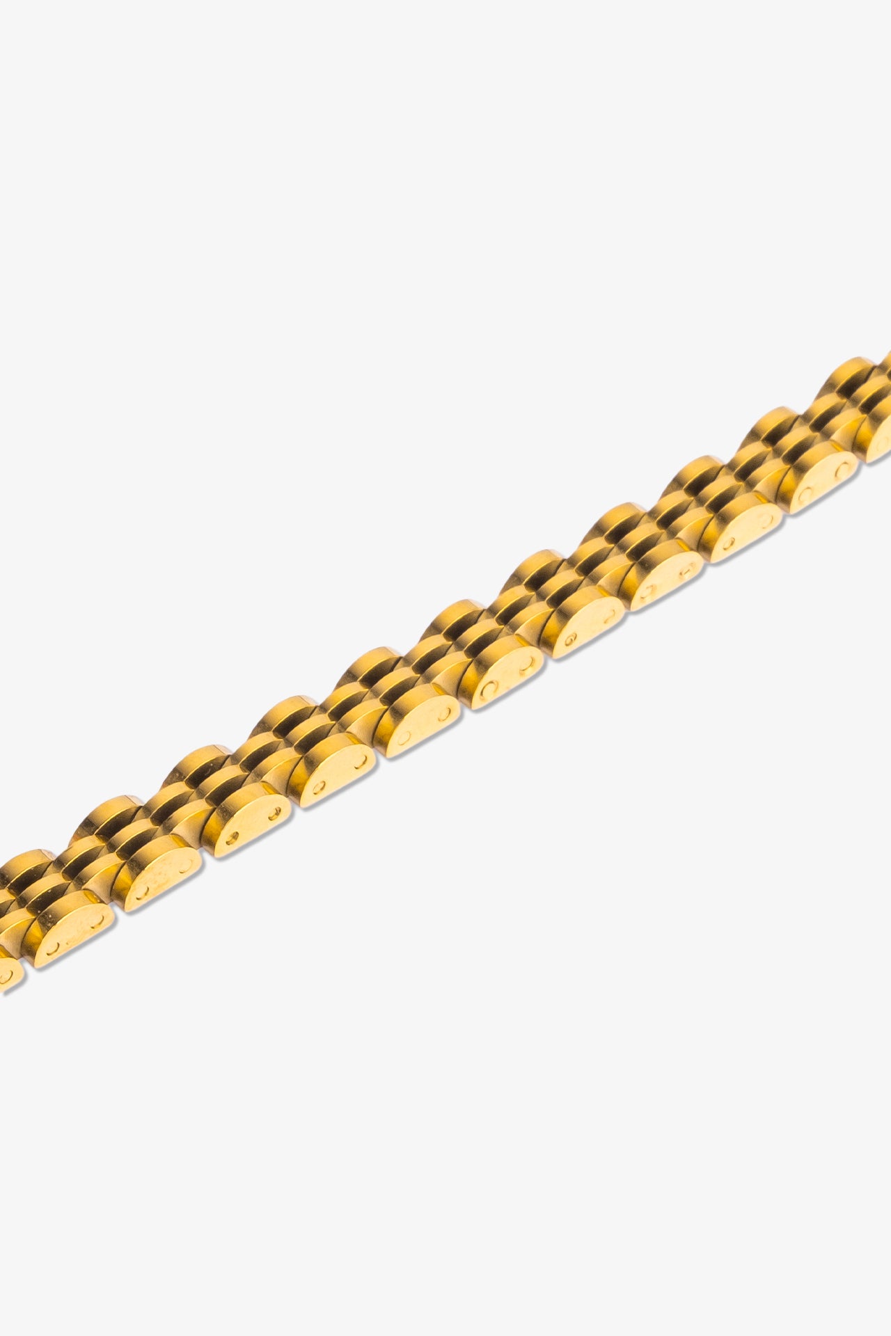 Altın rengi metal bileklik, modern tasarım