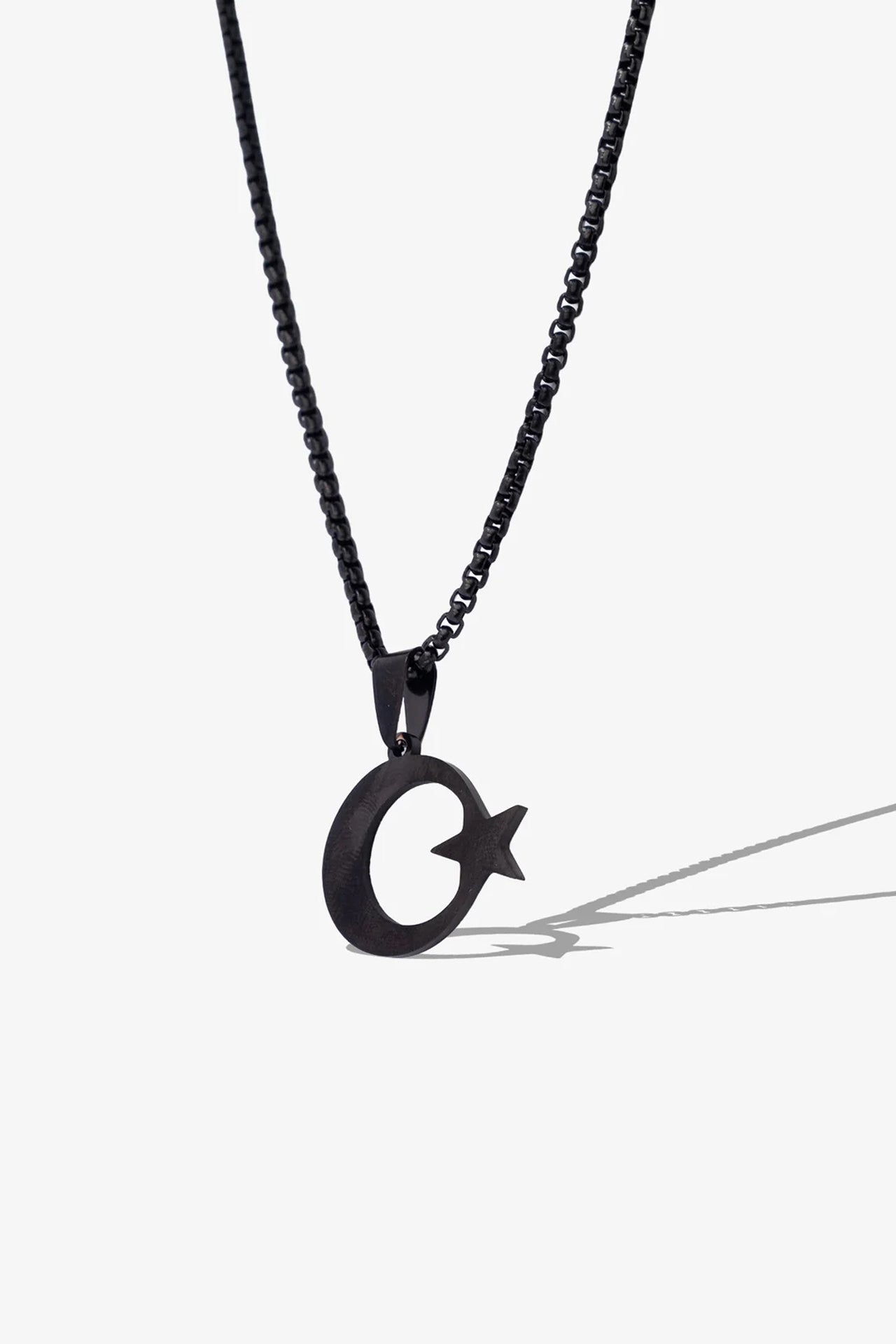 Ay Yıldız Çelik Kolye