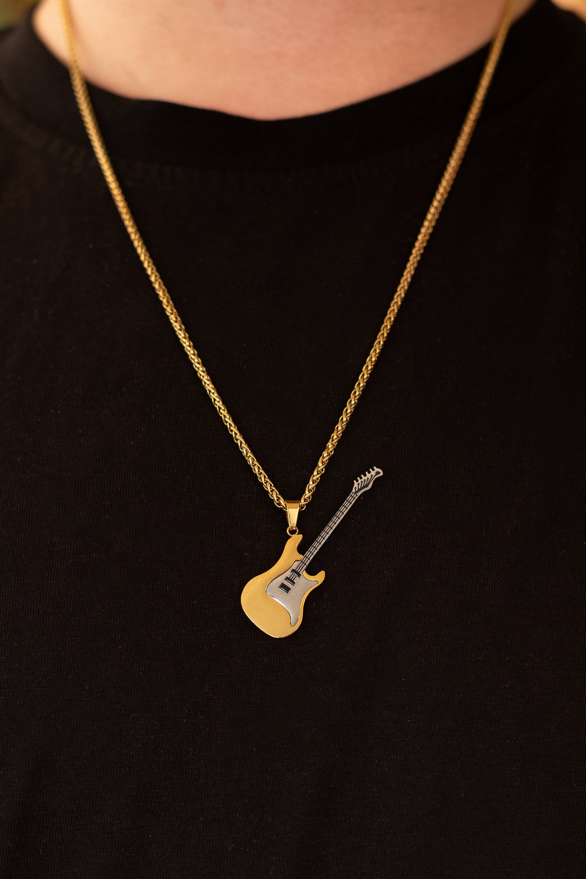 Guitar Çelik Kolye