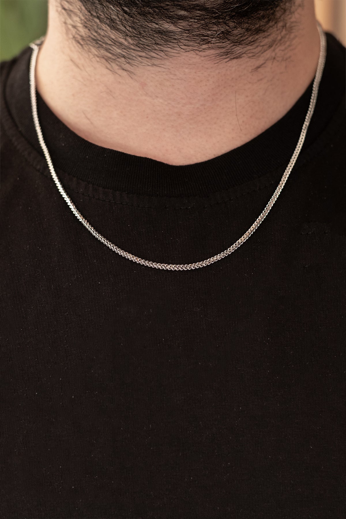 Herringbone Çelik Kolye