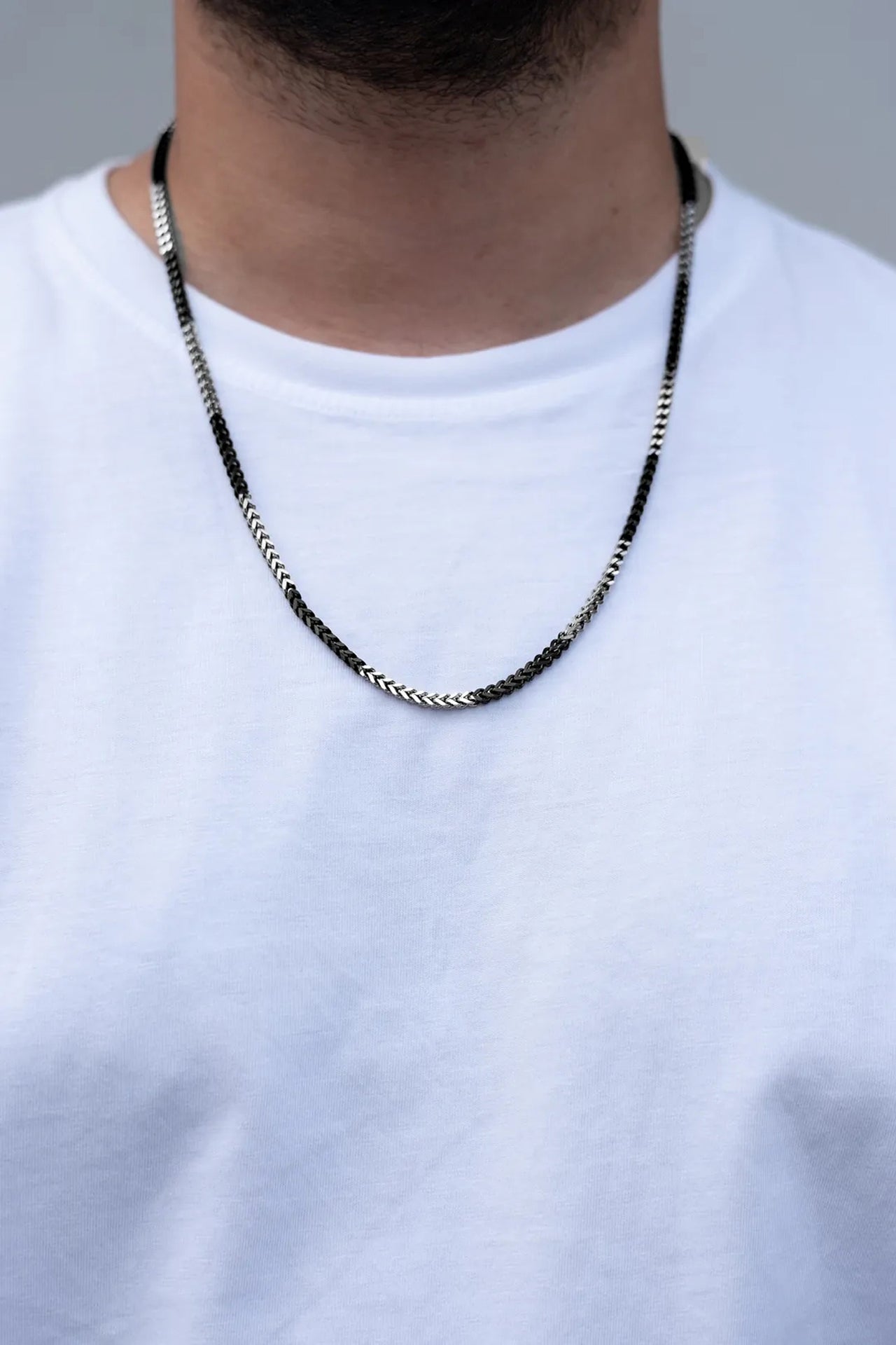 Herringbone Çelik Kolye