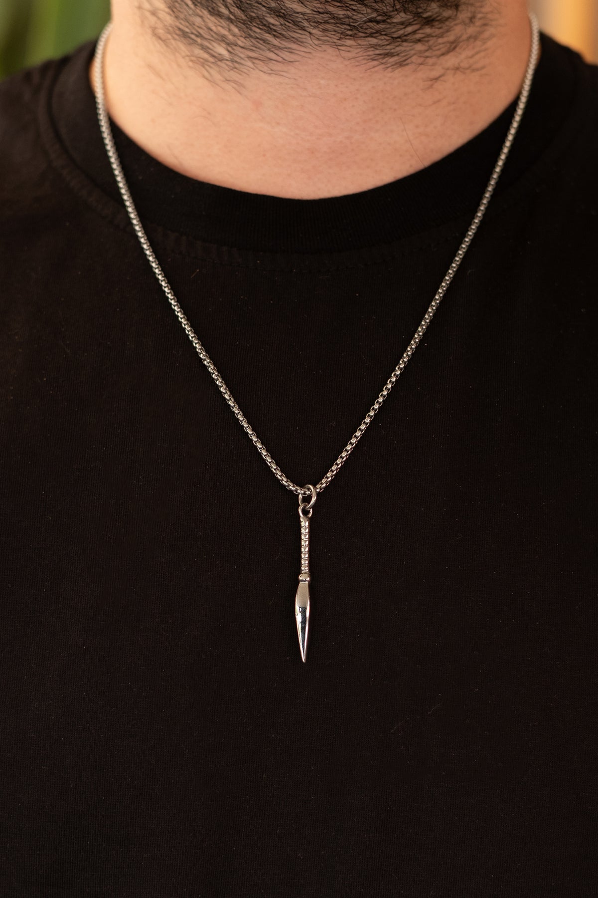 Kunai Çelik Kolye