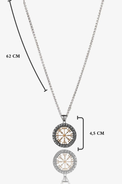 Viking Composs Çelik Kolye