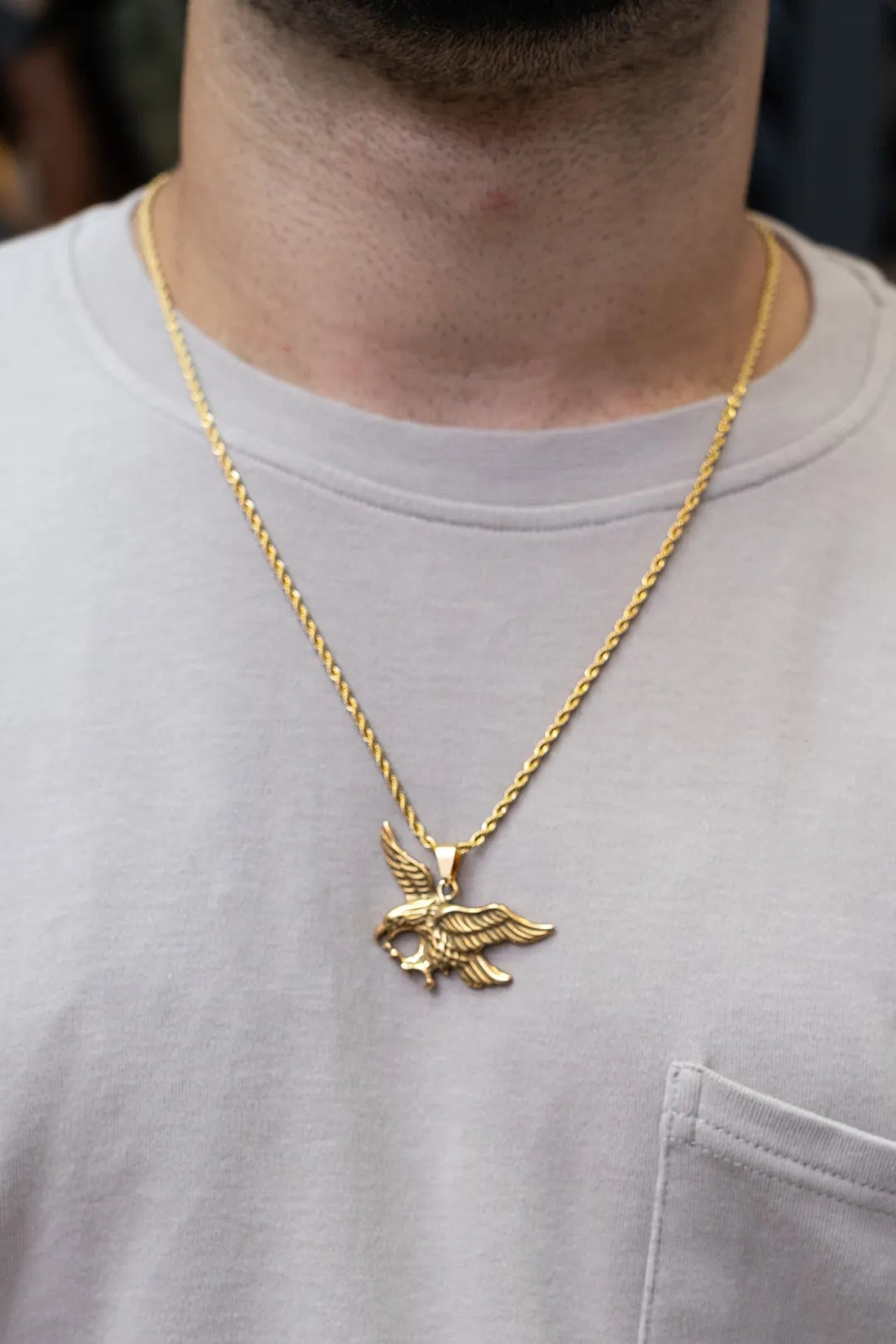 White Eagle Çelik Kolye