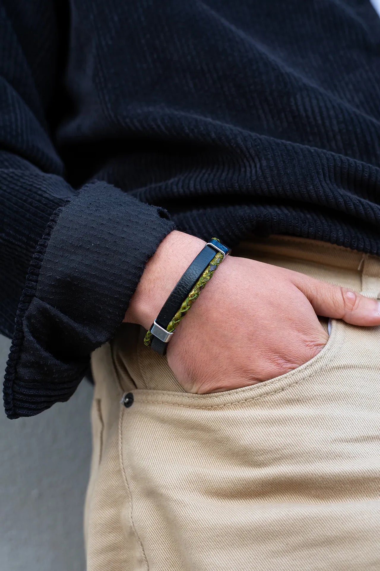 Bret Hakiki Deri Bileklik