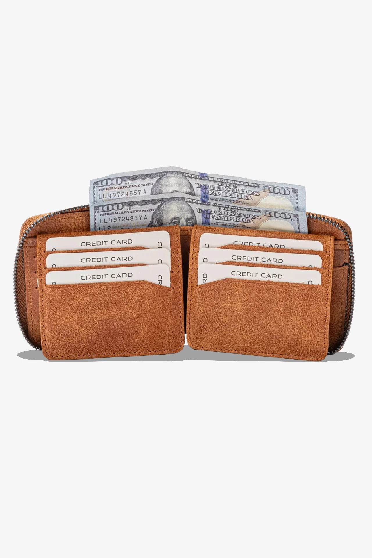 Byanca Hakiki Deri Fermuarlı Cüzdan