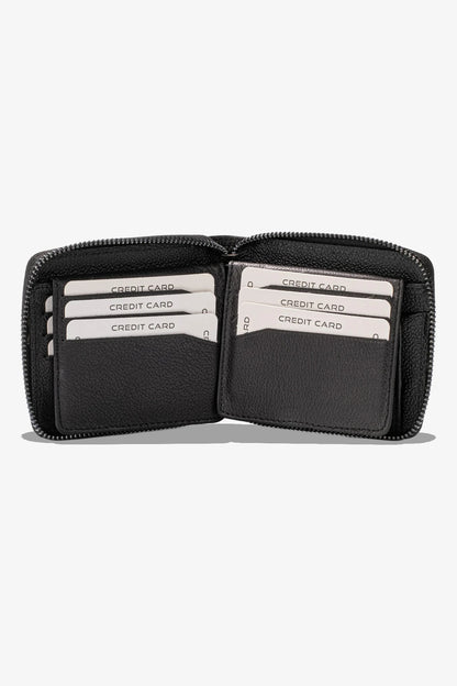 Byanca Hakiki Deri Fermuarlı Cüzdan