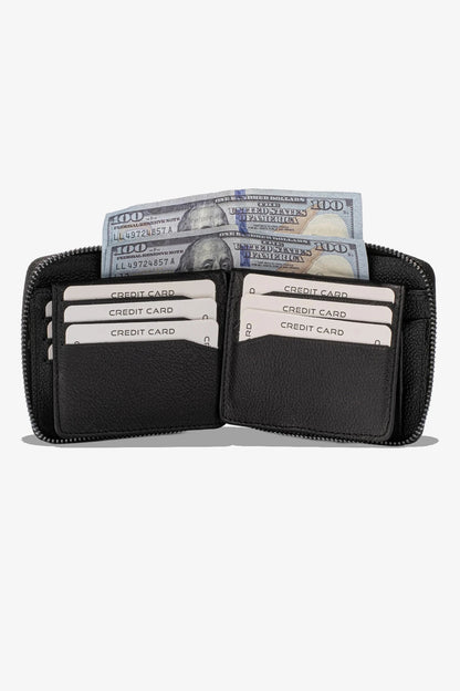 Byanca Hakiki Deri Fermuarlı Cüzdan