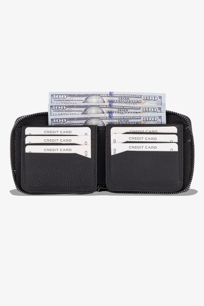 Byanca Hakiki Deri Fermuarlı Cüzdan