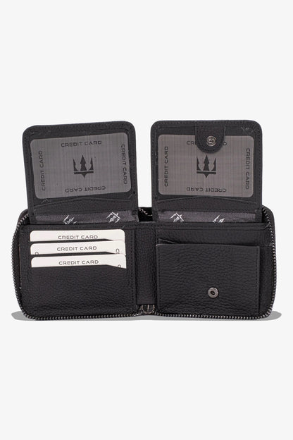 Byanca Hakiki Deri Fermuarlı Cüzdan