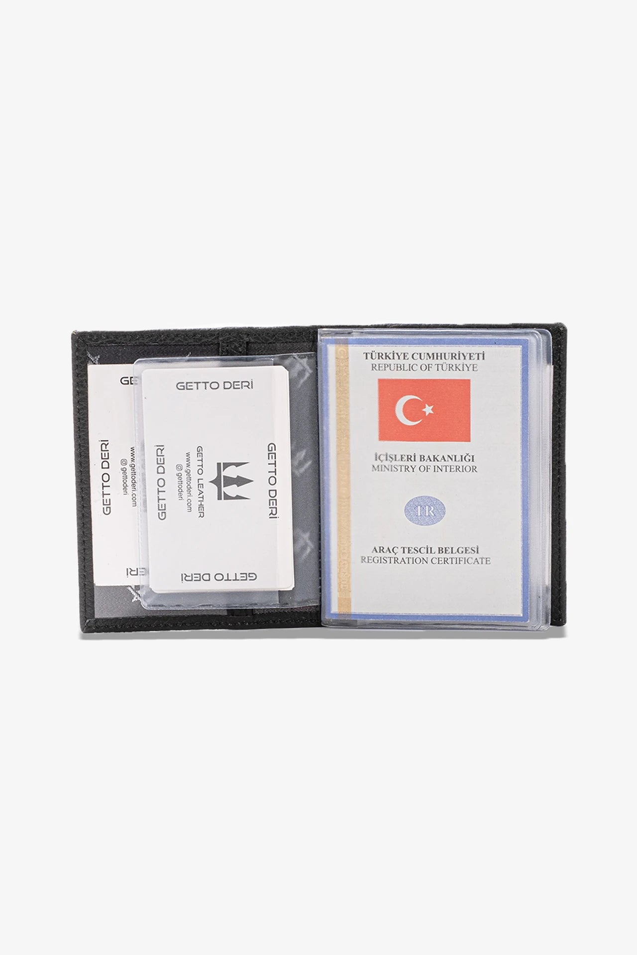 Araba Ruhsatlığı ve Anahtarlık Hakiki Deri Set