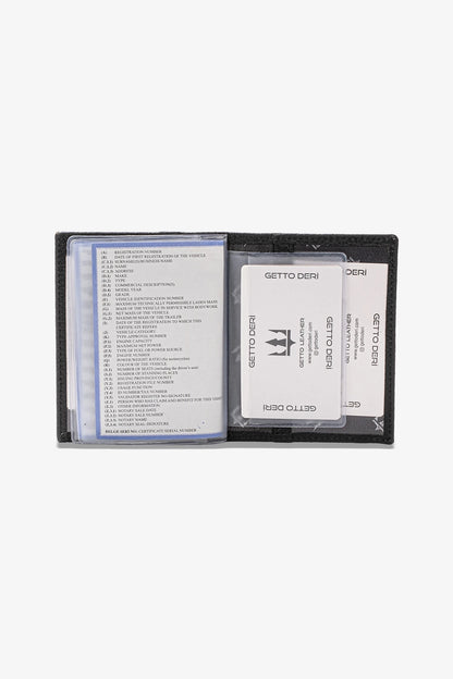 Araba Ruhsatlığı ve Anahtarlık Hakiki Deri Set