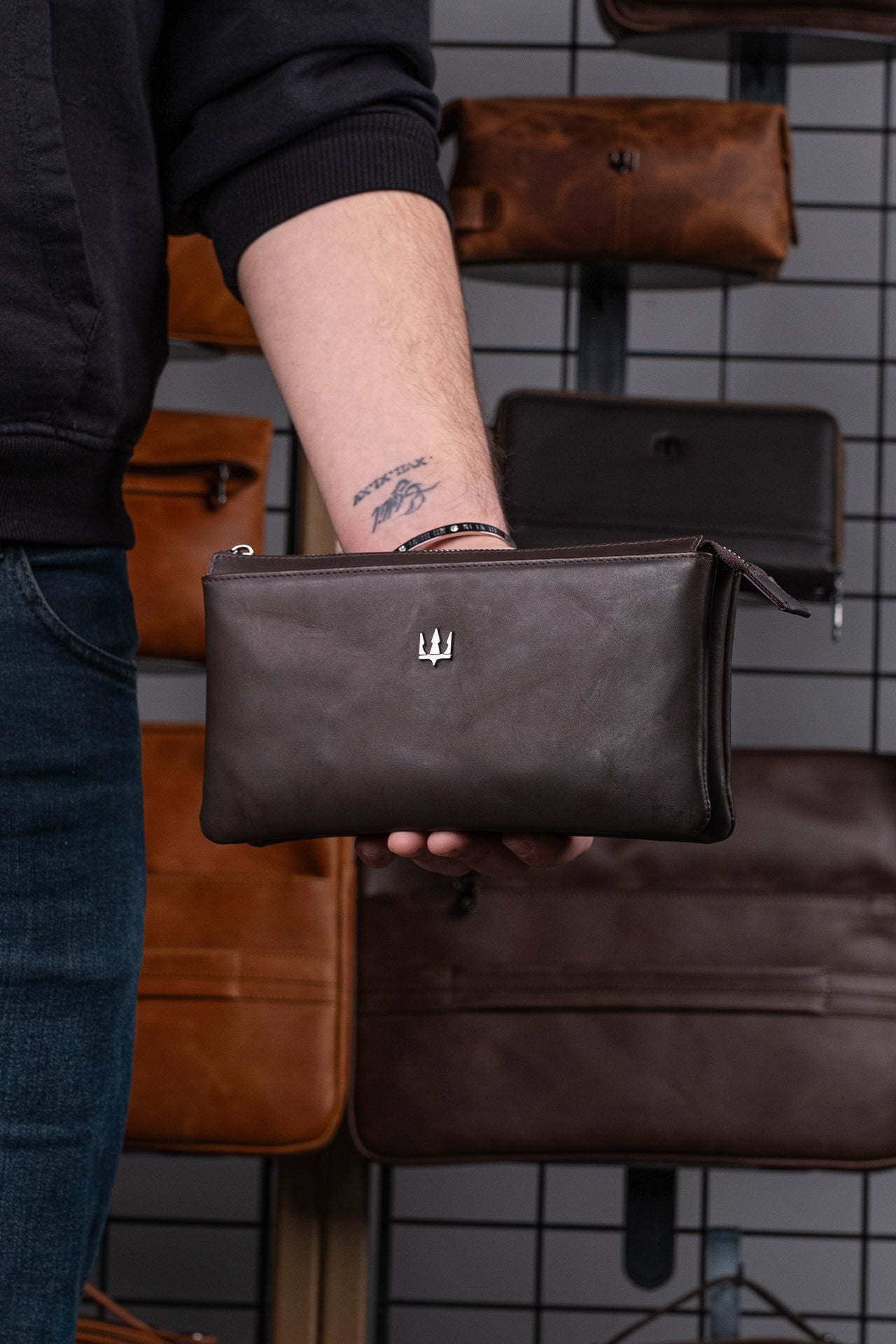 Galata Hakiki Deri El Çantası