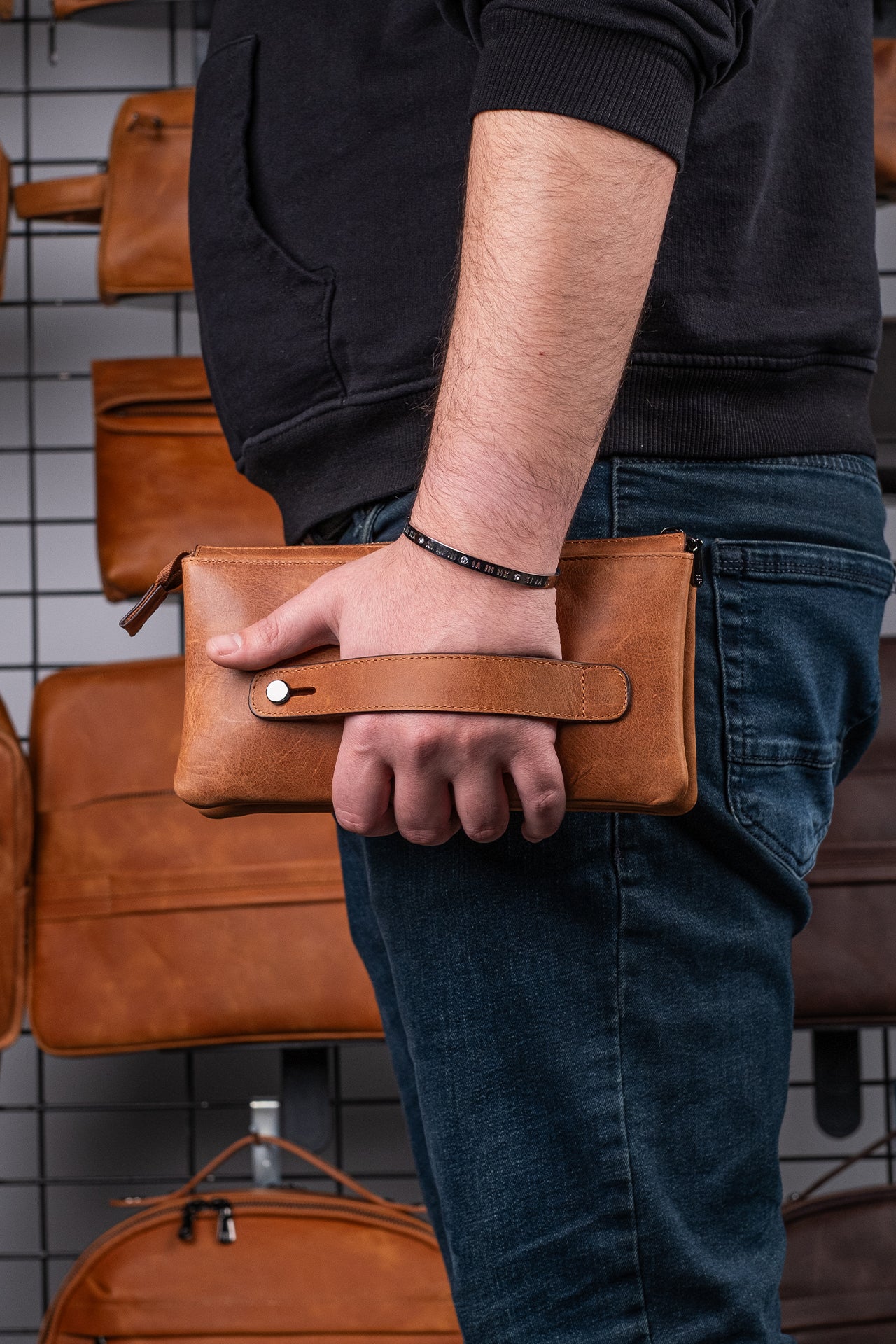 Galata Hakiki Deri El Çantası