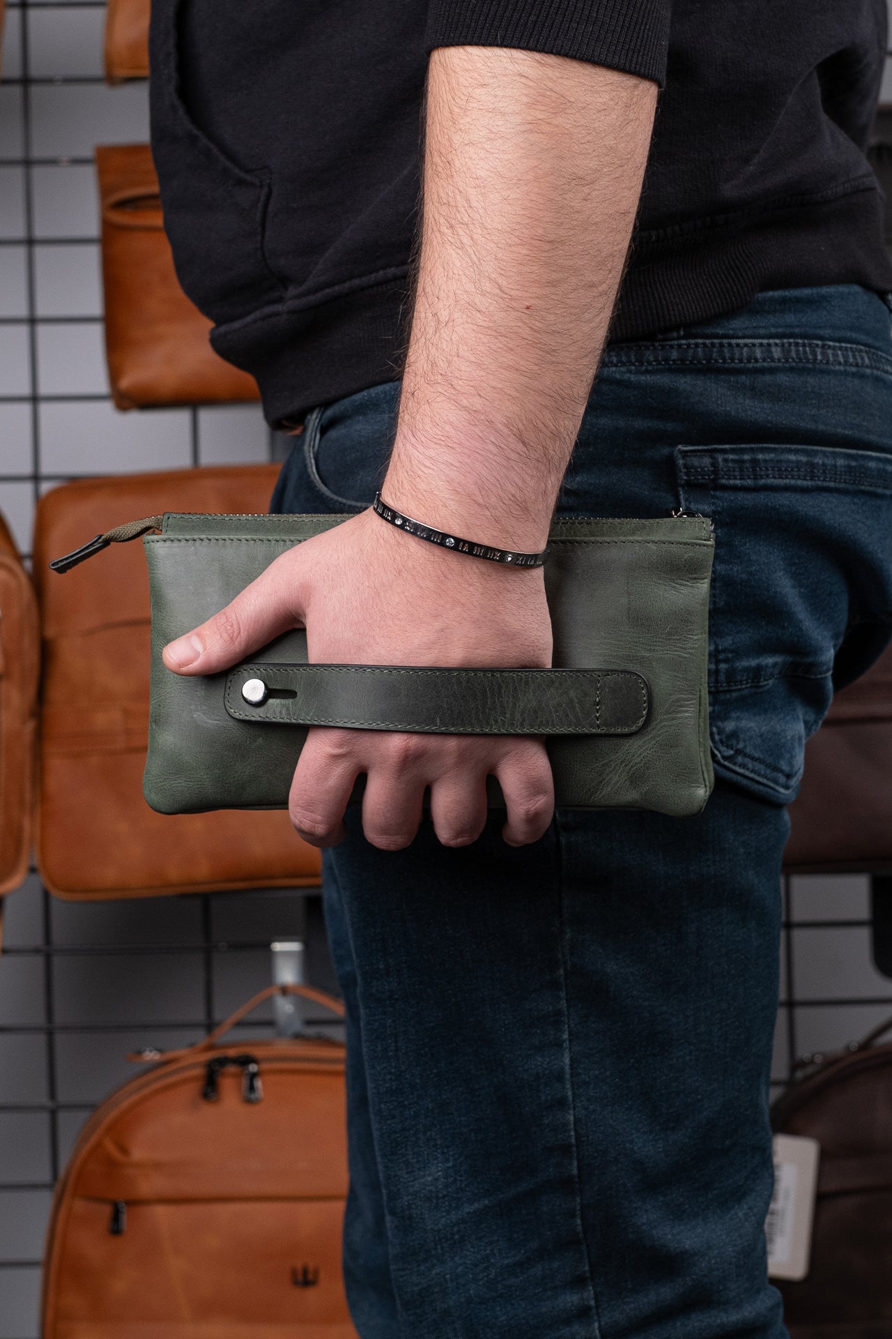 Galata Hakiki Deri El Çantası