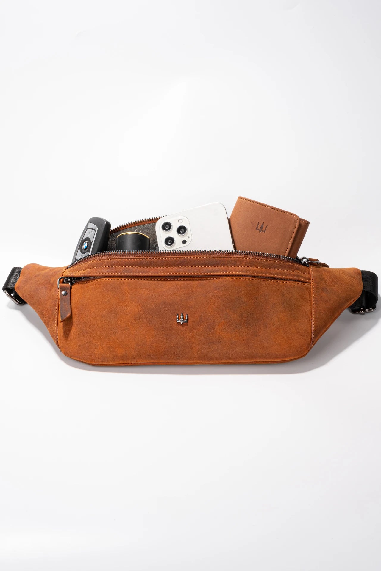 Tudor Hakiki Deri Bel Çantası