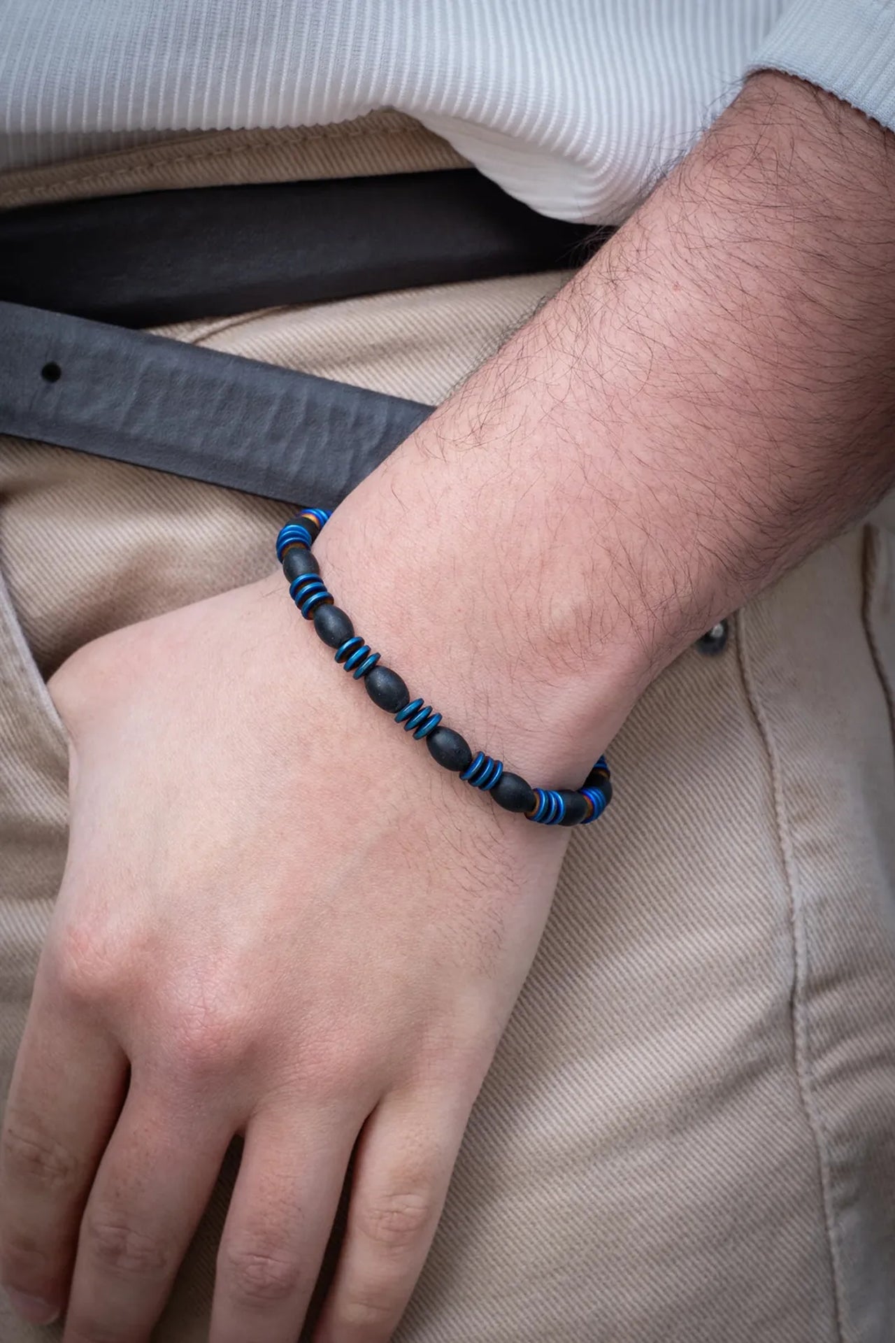 Flat Hematit Bileklik