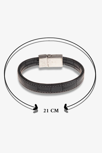 Python Hakiki Deri Bileklik