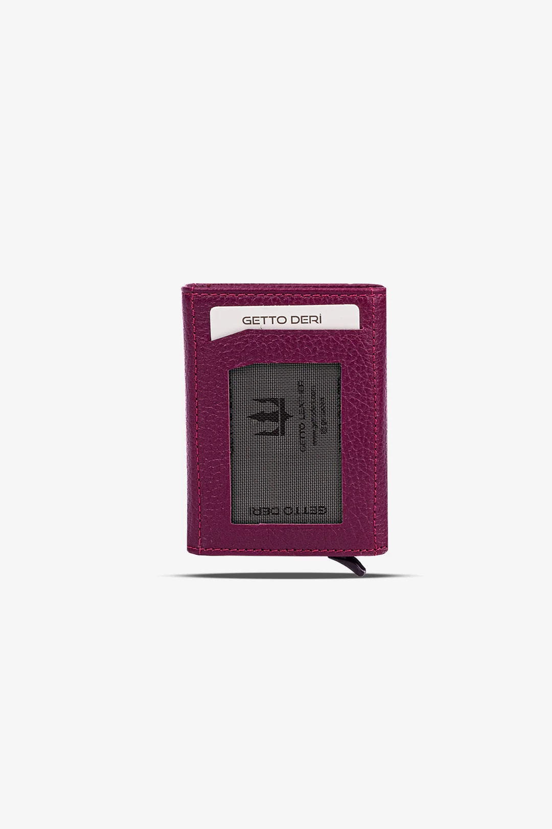 Prag Mekanizmalı Hakiki Deri Cüzdan