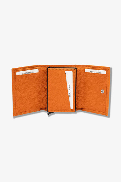 Prag Mekanizmalı Hakiki Deri Cüzdan