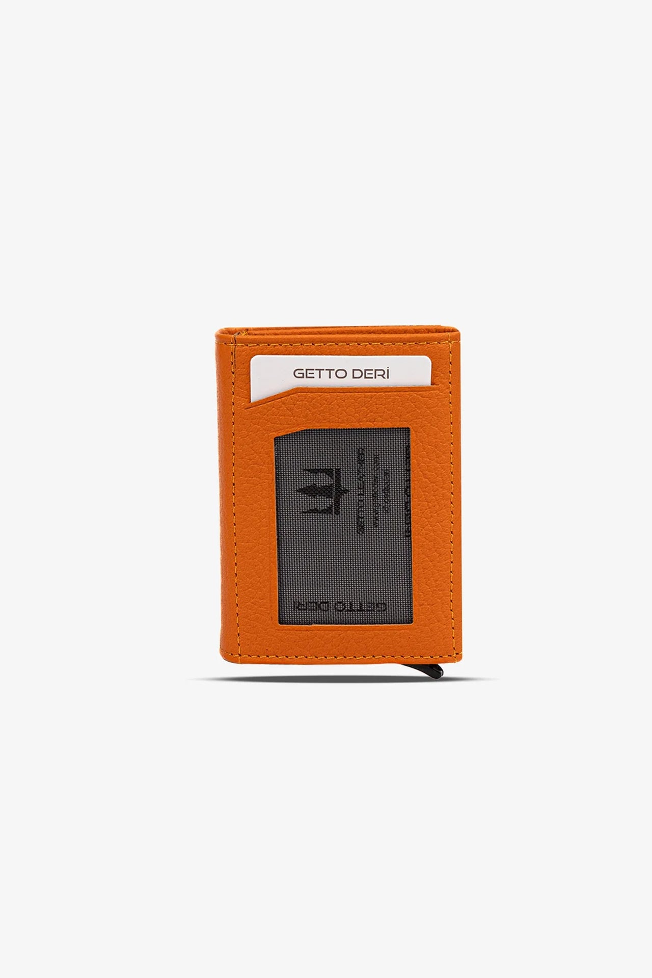 Prag Mekanizmalı Hakiki Deri Cüzdan