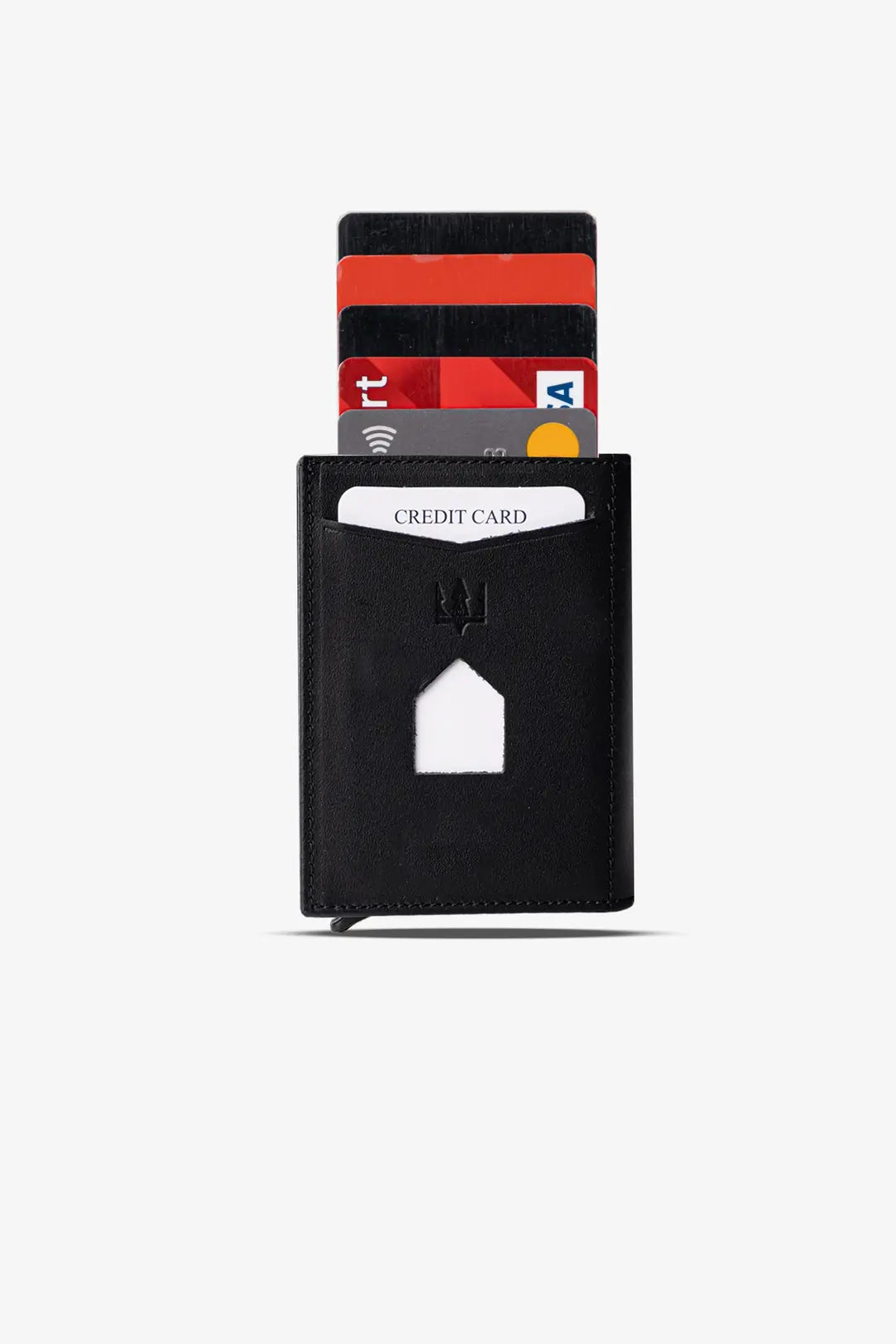 Prag Mekanizmalı Hakiki Deri Cüzdan