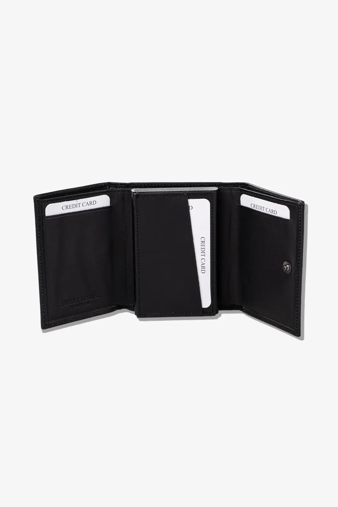 Prag Mekanizmalı Hakiki Deri Cüzdan