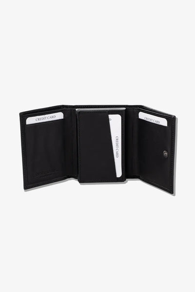 Prag Mekanizmalı Hakiki Deri Cüzdan