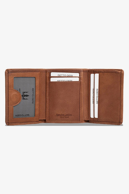 Troya Hakiki Deri Cüzdan