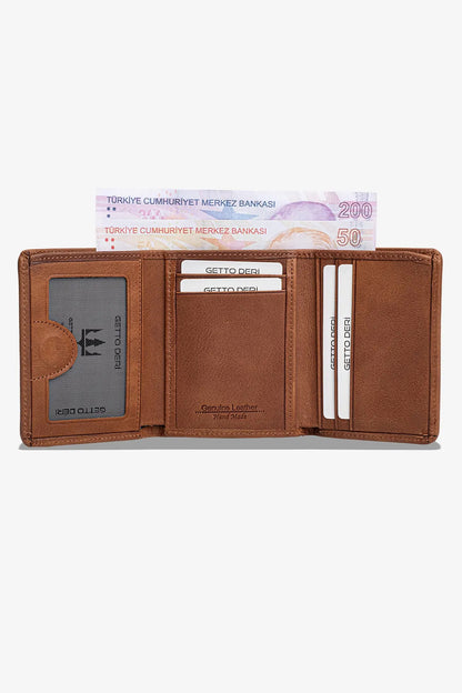 Troya Hakiki Deri Cüzdan
