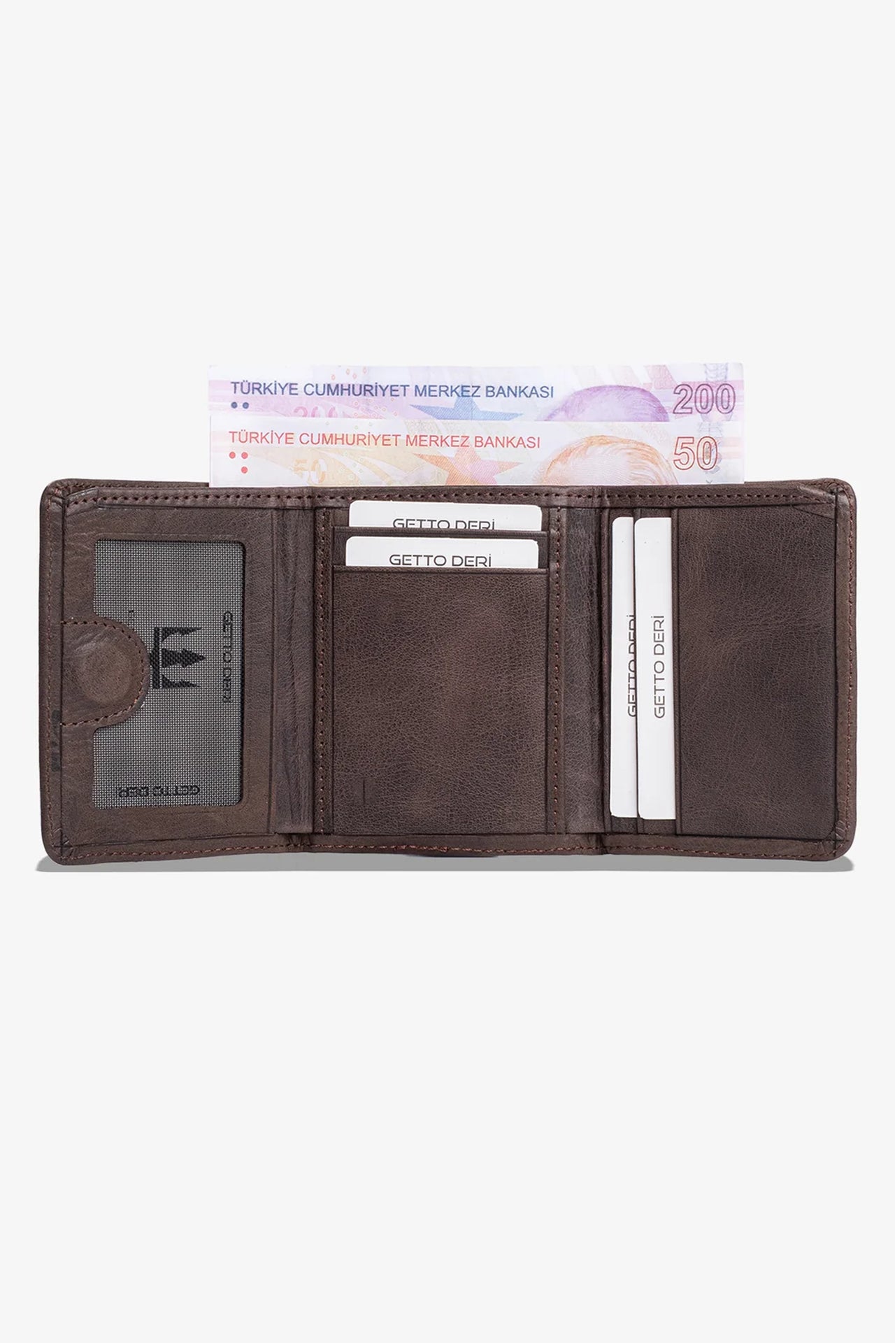 Troya Hakiki Deri Cüzdan