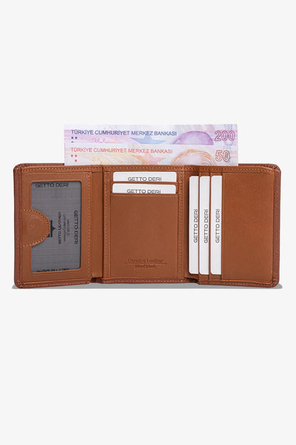 Troya Hakiki Deri Cüzdan